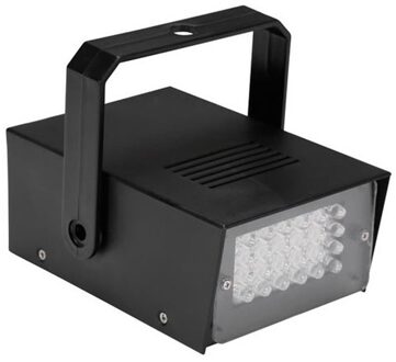 HQ-Power feestverlichting 12,5 x 8,5 cm 24 led staal zwart