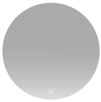 HR Badmeubel Rondo Spiegel - 110x110cm - indirect verlichting rondom - sensor - spiegelverwarming - Zilver glans 74731165