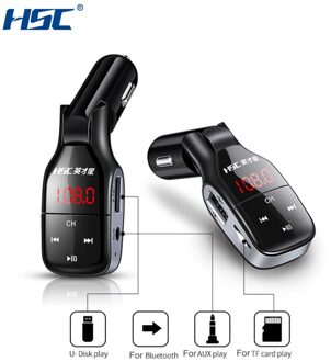 Hsc YC37 Dual Usb 3.1A Autolader Bluetooth MP3 Speler Snel Opladen Ondersteuning Voor Tf Card U-Disk Smart lading Sterke Compatibiliteit