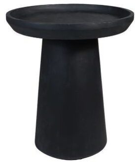 HSM Collection Ronde salontafel Drum 45x50 mat zwart mangohout