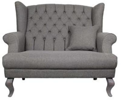 HSM Collection sofa Joly 2-zits - lichtgrijs - Leen Bakker - 110 x 133 x 100