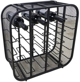 HSM Collection Wijnrek Clambou staand 20 flessen H 55 cm zwart