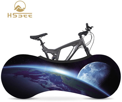 HSSEE 700C 26"-28" stretch bicycle dust cover environmental protection paint non-fading elastic fabric indoor road bicycle cover