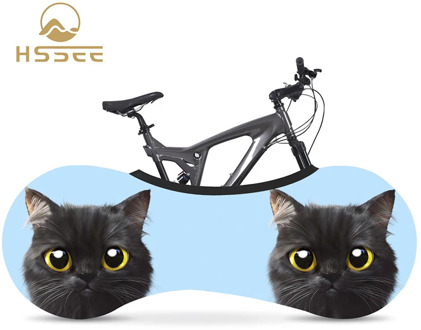 HSSEE Animal Series Bicycle Indoor Dust Cover High-quality stretch fabric 700C 26"-28" Road Bike Tire Elastic Protective Cover
