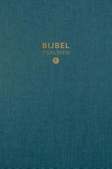 HSV Bijbel met Psalmen 10x15 linnen petrol -   (ISBN: 9789065395740)