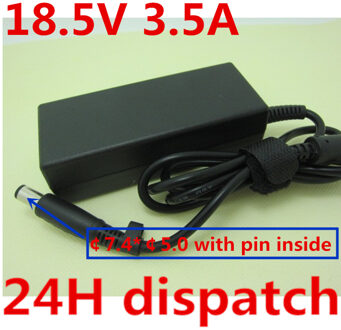 Hsw 18.5V 3.5A 65W Ac Laptop Power Supply Adapter Oplader Voor Hp 250,255 G1; voor Hp Probook 430,440,450,455,645,655 G1 CQ62 G62