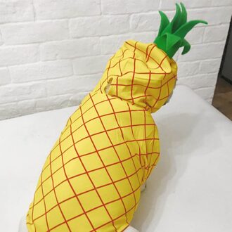 Hswll Huisdier Vier Seizoenen Ananas Jurk Up Kleine Hond Franse Bulldog M