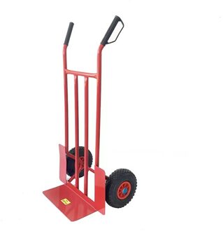 HT1833 Staal Tool Winkelwagen Magazijn Winkelwagen Opblaasbare Wiel Trolley