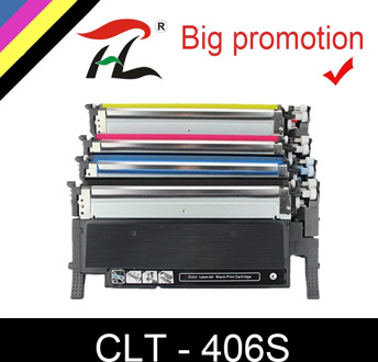 HTL compatible toner cartridge for samsung CLT-406S CLT-K406S C406S M406S Y406S CLP-360 365w 366W CLX-3305 C460FW 3306FN 3305W