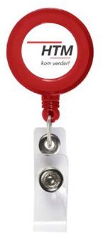 Htm relatiegeschenk, badgehouder met htm logo