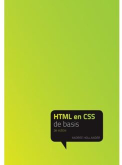 HTML en CSS - Boek Andree Hollander (9043024015)