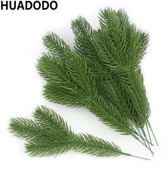 HUADODO 10 stuks Kunstmatige Pine Takken Nep Planten kunstbloemen Kerstboom voor Xmas Ornamenten Decoraties