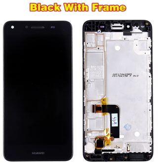 Huawei Honor 5A Y6 Ii Compact LYO-L01 LYO-L21 Lcd-scherm 5.0 Inch Touch Screen 1280*720 Digitizer Vergadering Frame met Gratis Tool zwart met kader