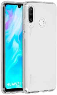 Huawei P30 Lite hoesje - hoesje Huawei P30 Lite - P30 Lite hoesje - telefoonhoesje Huawei P30 Lite - Huawei P30 Lite case - Siliconen hoesje - Transparant - Accezz Clear Backcover