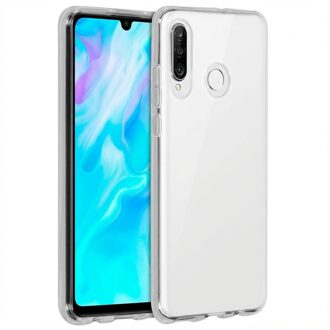 Huawei P30 Lite hoesje - hoesje Huawei P30 Lite - P30 Lite hoesje - telefoonhoesje Huawei P30 Lite - Huawei P30 Lite case - Siliconen hoesje - Transparant - Accezz Clear Backcover