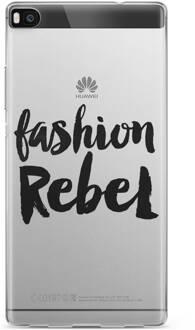 Huawei P8 hoesje - Fashion rebel - Zwart