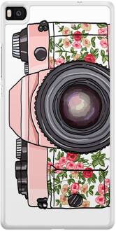 Huawei P8 hoesje - Hippie camera - Wit
