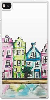 Huawei P8 hoesje - Tropical banana - Wit