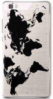 Huawei P8 Lite hoesje - Wereldmap - Multi