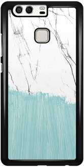 Huawei P9 hoesje - Marbletastic - Wit