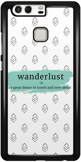 Huawei P9 hoesje - Wanderlust - Wit