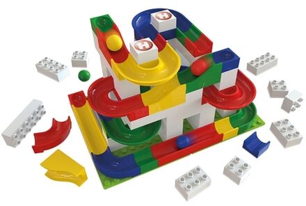 Hubelino 420008 knikkerbaan basisset middel 106 delig