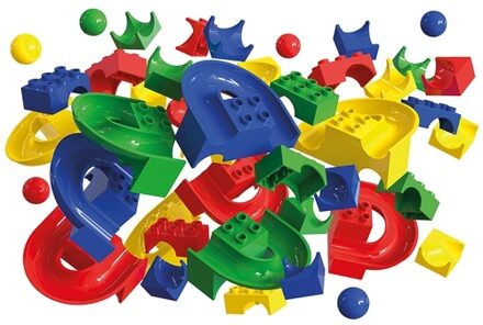 Hubelino 420152 aanvulset knikkerbaan 33 delig Multikleur