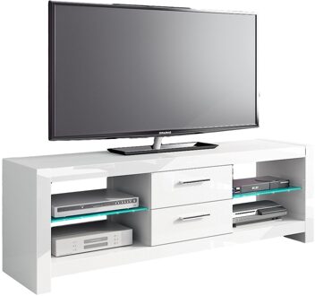 Hubertus Meble Tv-meubel Andora 150 cm breed - Hoogglans wit Wit,Hoogglans wit