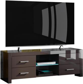 Hubertus Meble Tv-meubel Andora Lux 150 cm breed - Hoogglans bruin Bruin,Hoogglans bruin