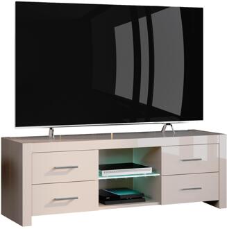 Hubertus Meble Tv-meubel Andora Lux 150 cm breed - Hoogglans cappuccino Cappuccino,Hoogglans cappuccino
