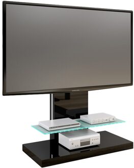 Hubertus Meble Tv-meubel Marino Max van 134 cm hoog in hoogglans Zwart Zwart,Hoogglans zwart
