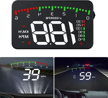 Hud Head-Up Display Auto-Styling Hud Display Overspeed Waarschuwing Voorruit Projector Alarm Systeem Universele Auto