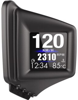 Hud OBD2 + Gps Boordcomputer Rpm Turbo Druk Olie Water Temp Digitale Dashboard Gps Snelheidsmeter Voor motorfiets Auto