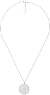 'Huda' Dames 925 Sterling Zilveren Ketting met Hanger - Zilver ZH-7290