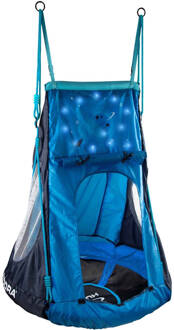 Hudora Nestschommel Cosmos met Tent LED Blauw