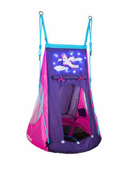 Hudora Nestschommel Pony met Tent LED