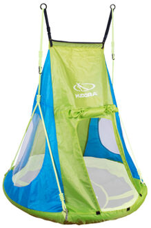 Hudora Tent For Nest Swing, 110 - Cozy Castle, Green/Blue, 120 cm (Tent only)