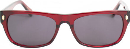 HUDSON-S183 HUDSON 54 S183 Zonnebril Donkerrood - One Size