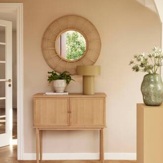 Hübsch Aki tafellamp, kaki, ijzer, E27, hoogte 37 cm