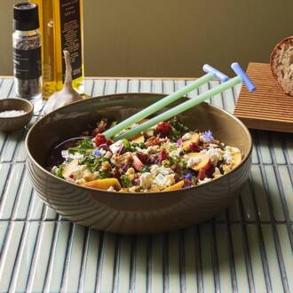 Hübsch Amare Medium kom, olijfgroen, Ø 28 cm, hoogte 8 cm