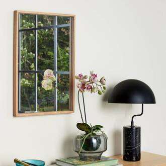 Hübsch Diepte spiegel, 60 x 40 cm, licht eiken licht hout, gespiegeld