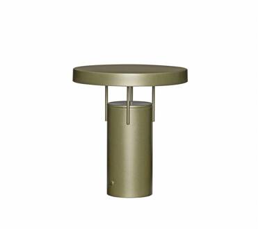 Hübsch HÜBSCH LED tafellamp BringMe donkergroen metallic, 28 cm