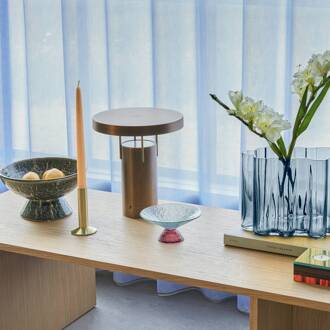 Hübsch HÜBSCH LED tafellamp BringMe, gebronsd messing, 28 cm bruneren van messing