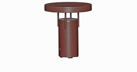 Hübsch HÜBSCH LED tafellamp BringMe Mini, bordeauxrood, 20 cm bordeauxrood metallic