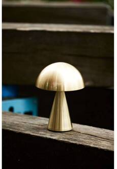 Hübsch HÜBSCH LED tafellamp Mush, messing, IP44 dimbaar