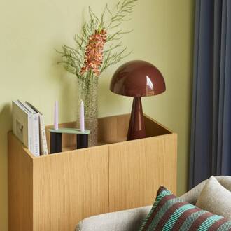 Hübsch HÜBSCH tafellamp Mush, bruin, metaal, hoogte 50 cm