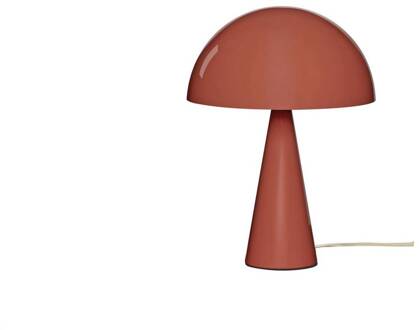 Hübsch HÜBSCH tafellamp Mush Mini, rood, metaal, hoogte 34 cm