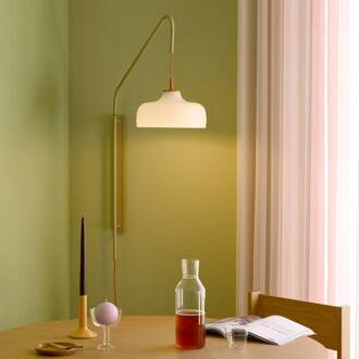 Hübsch HÜBSCH wandlamp Current, licht zandkleurig, uitsteek 71 cm zandkleurig, wit