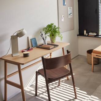 Hübsch LED tafellamp Crea, zandkleurig, aluminium, ijzer zandbeige