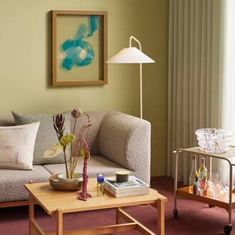 Hübsch Solid vloerlamp, wit, zand, glas, ijzer, E27 zandbeige, wit